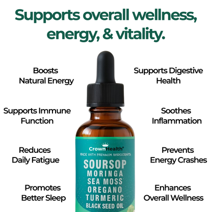 CrownHealth® Soursop All-in-1 Drops