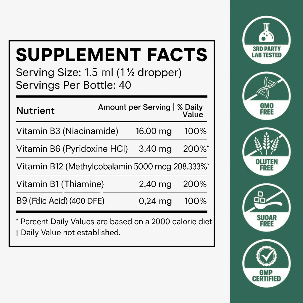 B-Complex Methylated Drops